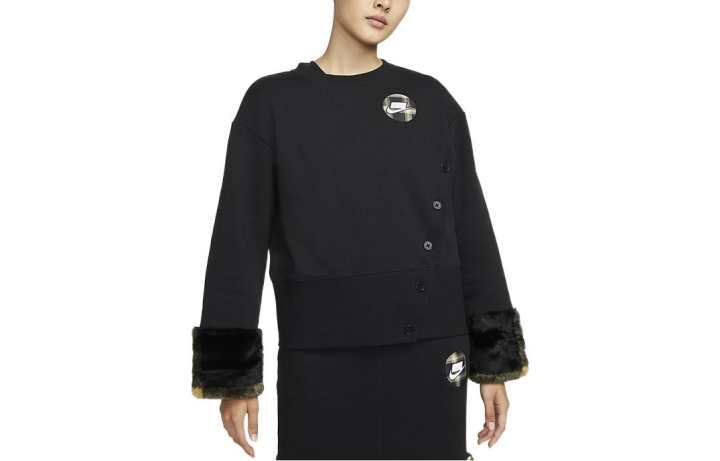 Nike Nike Sweatshirts Women's Black Crew Neck Moderate Regular