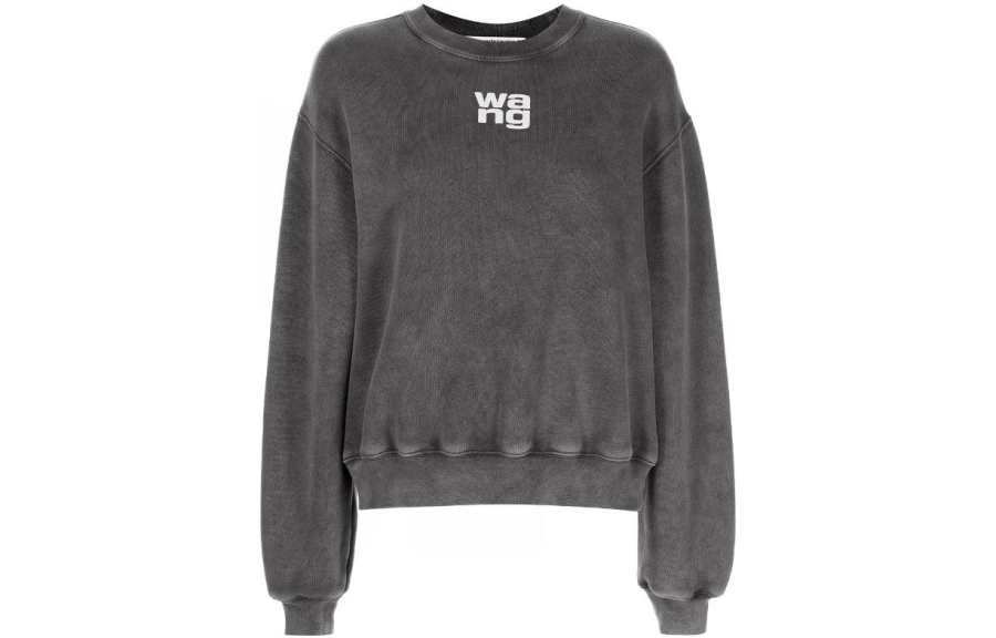 Alexander Wang Sweatshirts Women's Gray Crew Neck Moderate Heavyweight