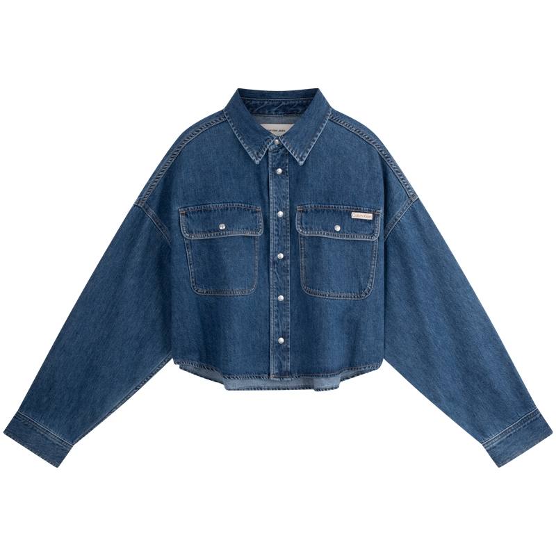 CALVIN KLEIN Shirt Women's Denim Blue