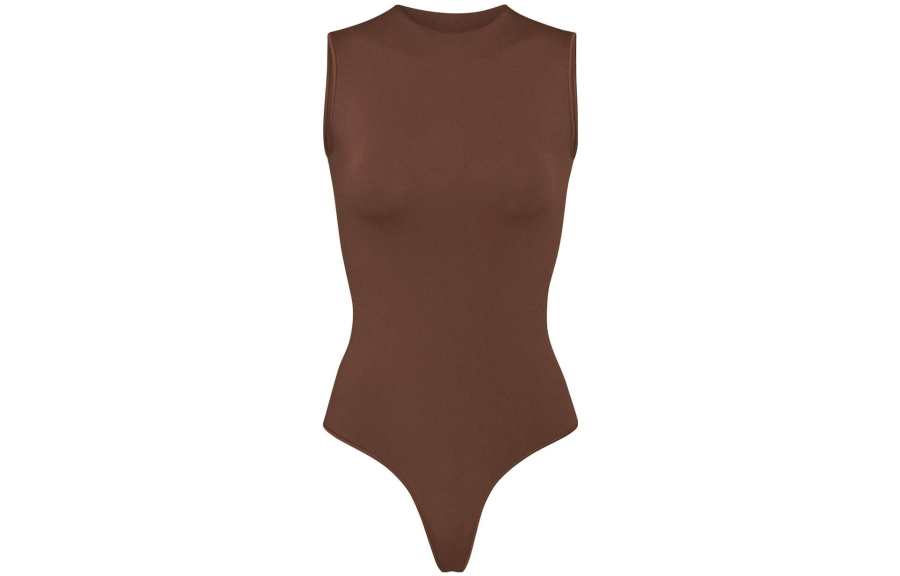 Skims ESSENTIAL CREW NECK SLEEVELESS BODYSUIT Jumpsuit Women's COCOA/Cocoa