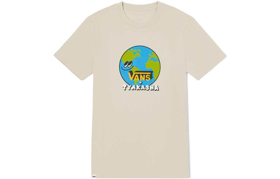 Vans Artist Collaboration Drop Shoulder Sleeve T Shirt Women's Oat