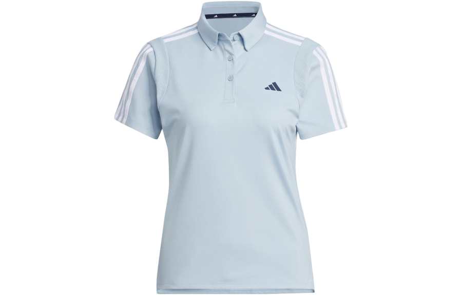 Adidas Adidas Polo Shirts Women's Blue Polo Collar Moderate Straight Fit