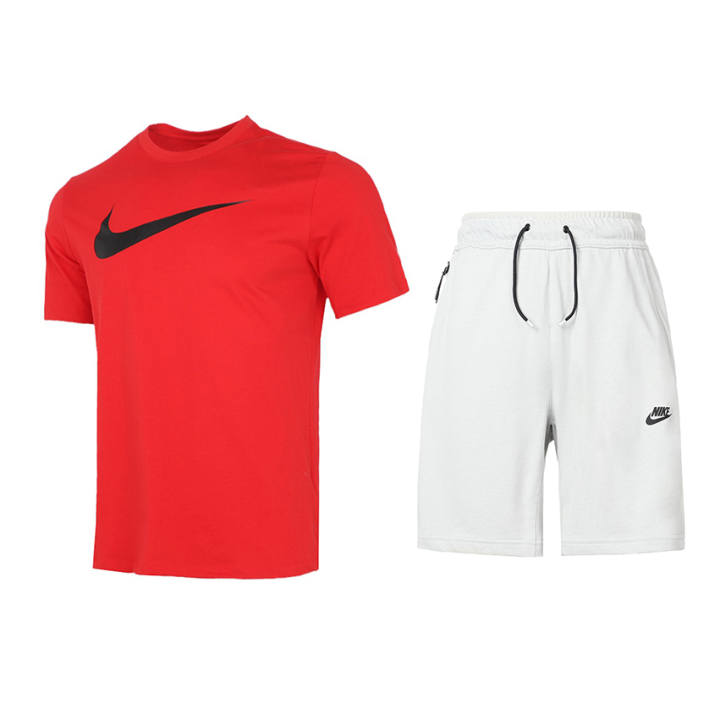 Nike Nike Casual Sportswear Men's Red/White Crew Neck Moderate