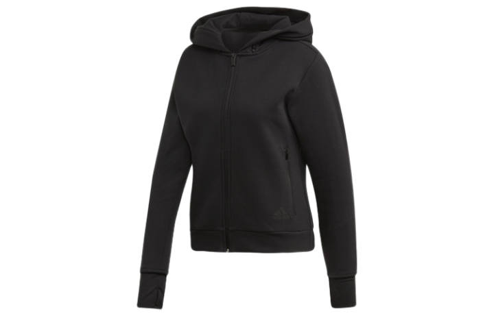 Adidas Adidas Jackets Women's Black Hooded Moderate Other