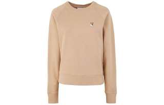 Maison Kitsune Sweatshirts Women's Brown Crew Neck Moderate Regular