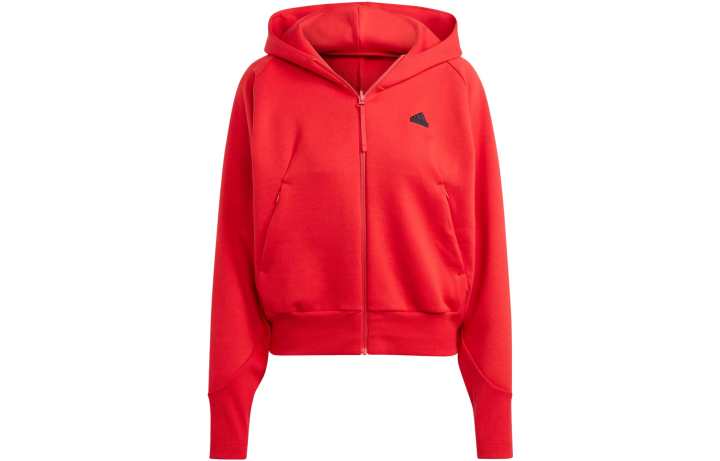 Adidas Adidas Z.N.E Sweatshirts Women's Red Hooded Moderate Other