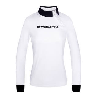 EUROPEAN TOUR T Shirts Women's Polo Collar Moderate Straight Fit