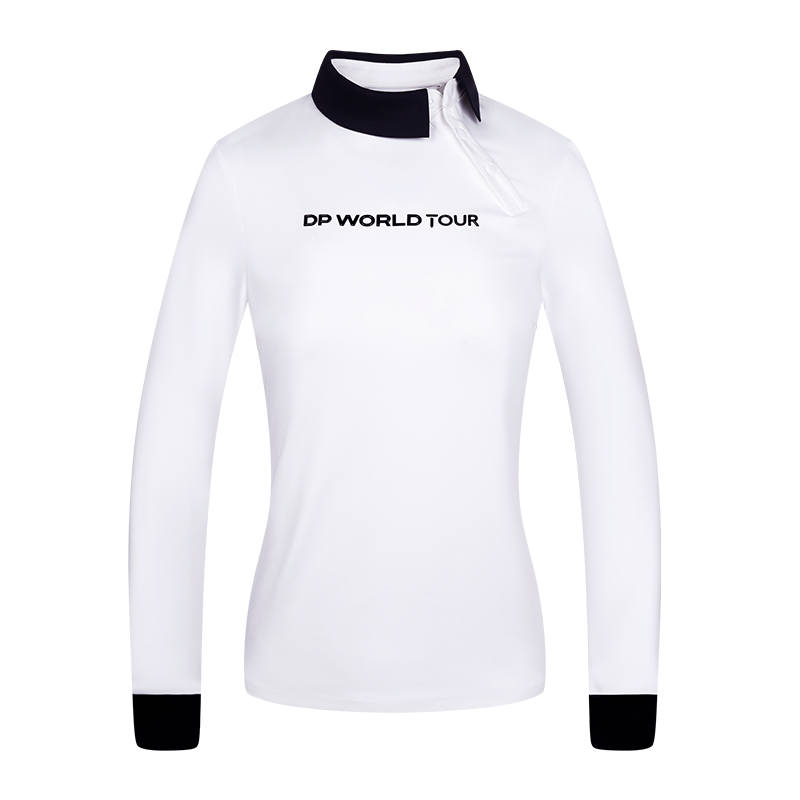 EUROPEAN TOUR T Shirts Women's Polo Collar Moderate Straight Fit