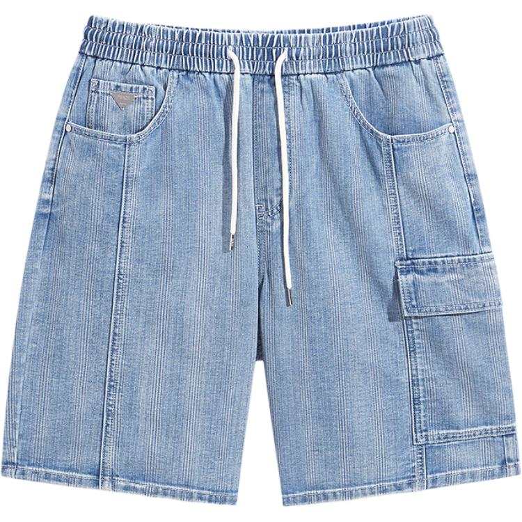 PEACEBIRD MEN Denim Shorts Men's Denim Medium Blue 1