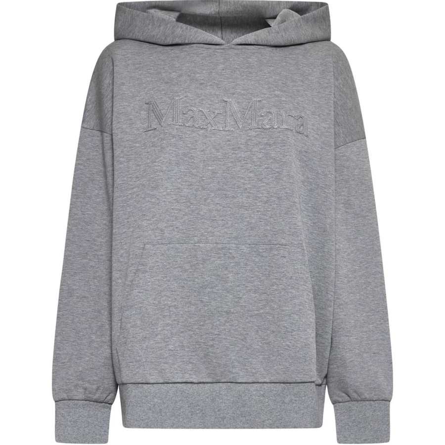 'S MAX MARA Logo Detailed Long Sleeved Hoodie