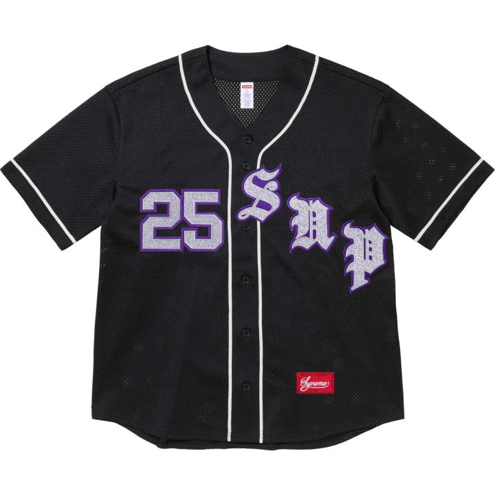 Supreme Supreme Old English "SS 25 - Light " baseball jersey