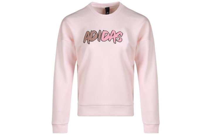 Adidas Adidas Sweatshirts Women's Pink Crew Neck Moderate Regular