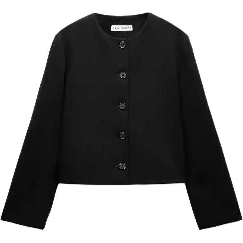 ZARA ZW Jackets & Coats Women's Black