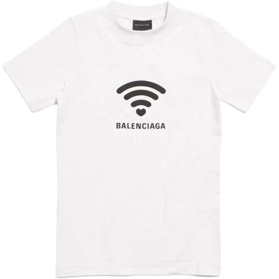Balenciaga T Shirt, Regular Fit Women's White