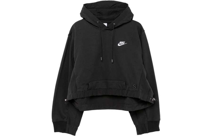 Nike Nike X Sacai Nike X Sacai Hellosacai Collection Sweatshirts Women's Black Hooded Moderate Regular