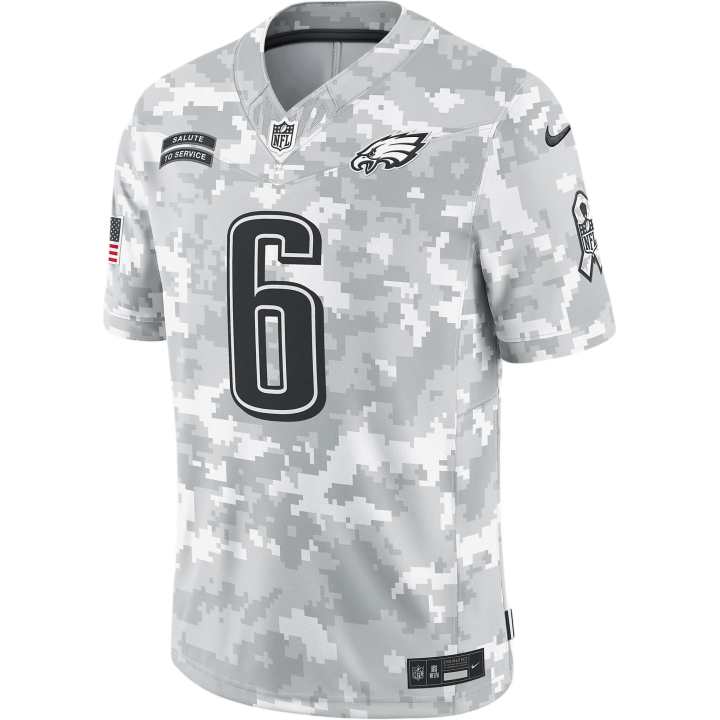 Nike Nike DeVonta Smith Philadelphia Eagles Salute To Service Men's Nike Dri-FIT Nfl Limited Jersey