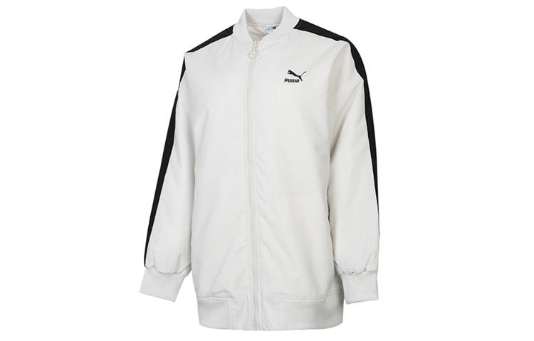PUMA CLASSICS Jackets Women's Smoke Gray Baseball Collar Moderate Other