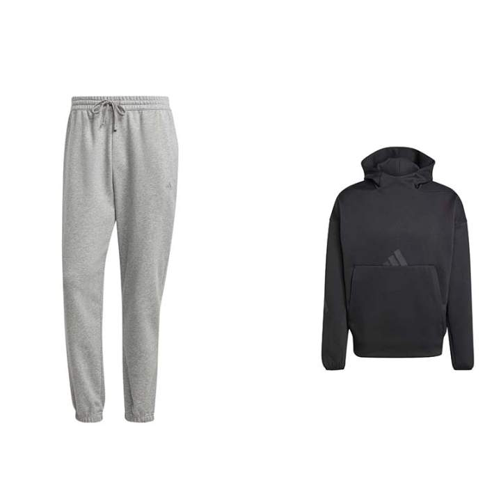 Adidas Adidas Sweatshirt Sets Men's Hooded Moderate