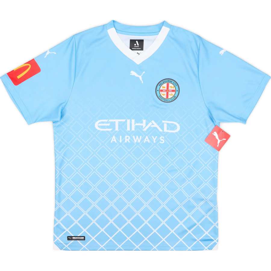 PUMA Home 2023 24 Melbourne City Soccer Jersey Unisex Light Blue