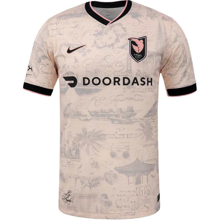 Nike Nike Dri FitAngel City FC Soccer Jersey Men's Light Soft Pink/Elegant Gray
