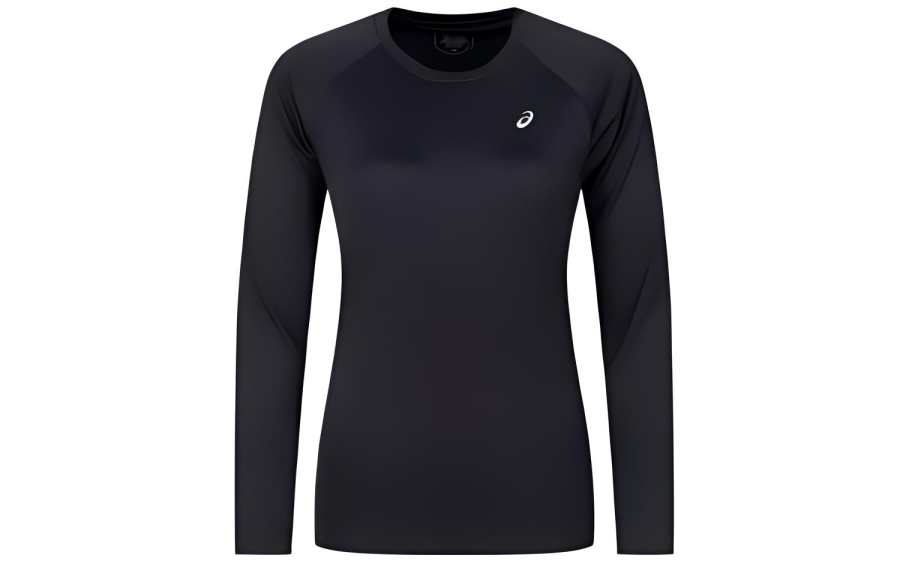 ASICS T Shirts Women's Black Crew Neck Moderate Other