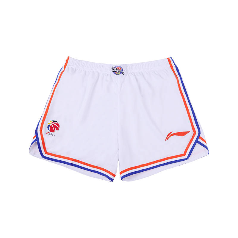 Li-Ning Li Ning CBA Collection Basketball Shorts League Edition 24 25 Season, Xinjiang Team Men's Standard White