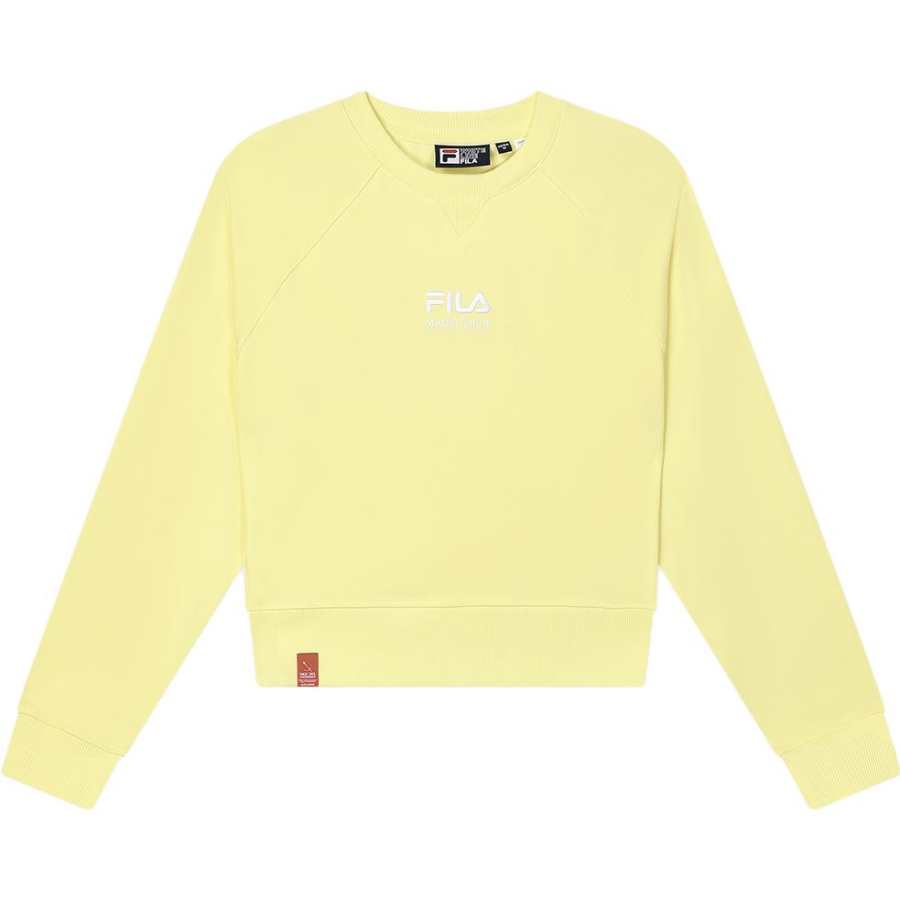 FILA Sweatshirt Unisex Light Yellow Cream