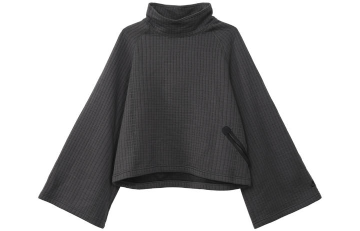 Nike Nike Sweatshirts Women's Gray Stand Collar Moderate Regular
