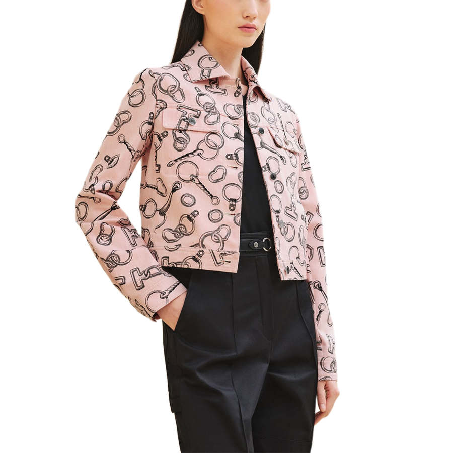 HERMES HERMES Jackets & Coats Women's Quartz Pink