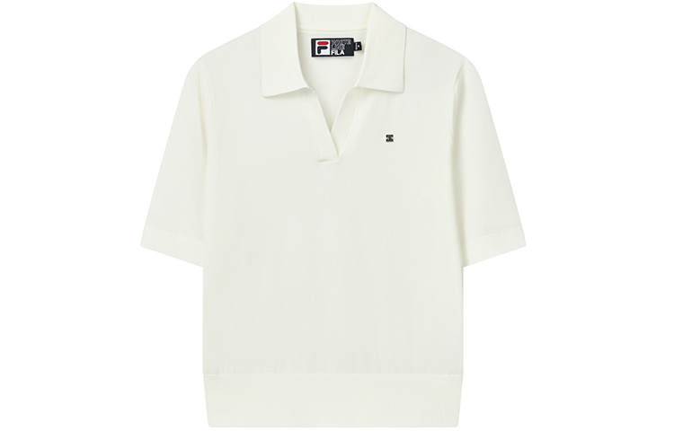 FILA Polo Shirts Women's Ice Cream Polo Collar Moderate Straight Fit
