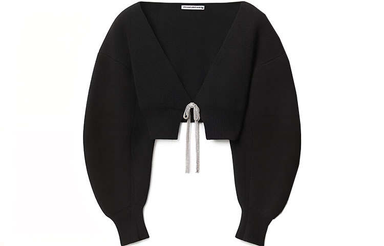 Alexander Wang V neck Cropped Cardigan