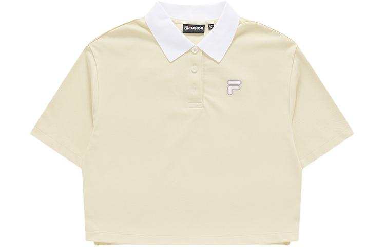 FILA FUSION FOB Polo Shirt Women's Lemon Cream Yellow
