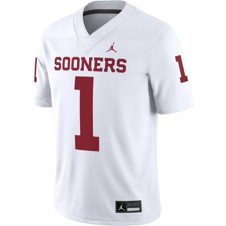 Jordan Jordan Oklahoma Sooners Men's Jordan Brand Dri-FIT College Game Jersey