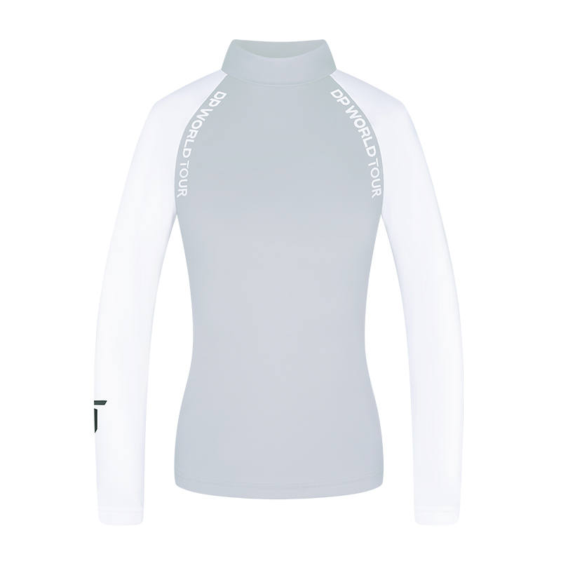 EUROPEAN TOUR T Shirts Women's Stand Collar Moderate Straight Fit