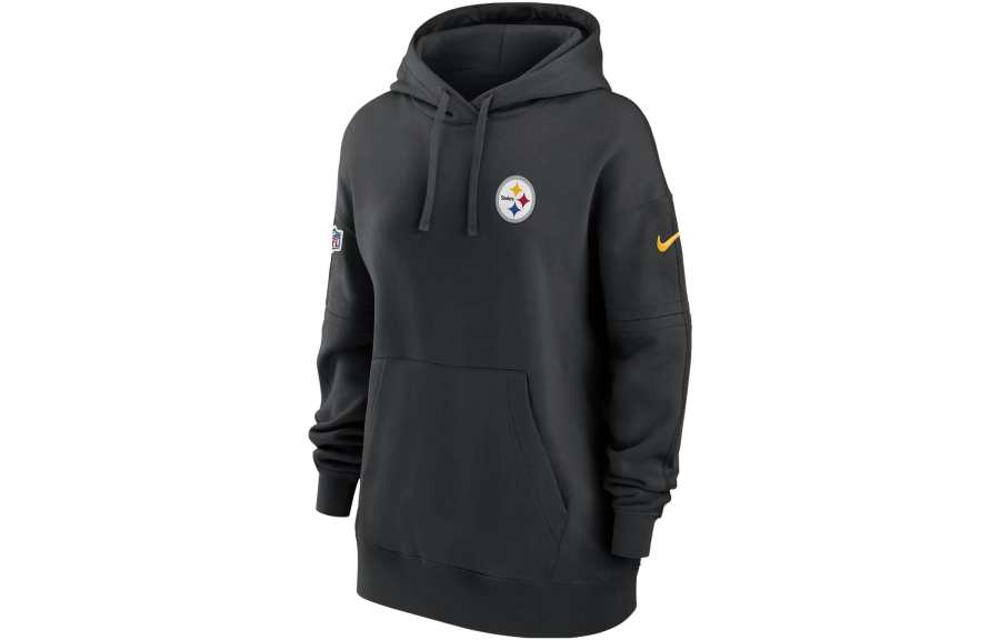 Nike Nike Pittsburgh Steelers Pure Fury Sideline Men's Nike Dri FIT Nfl Long Sleeve Hooded Top