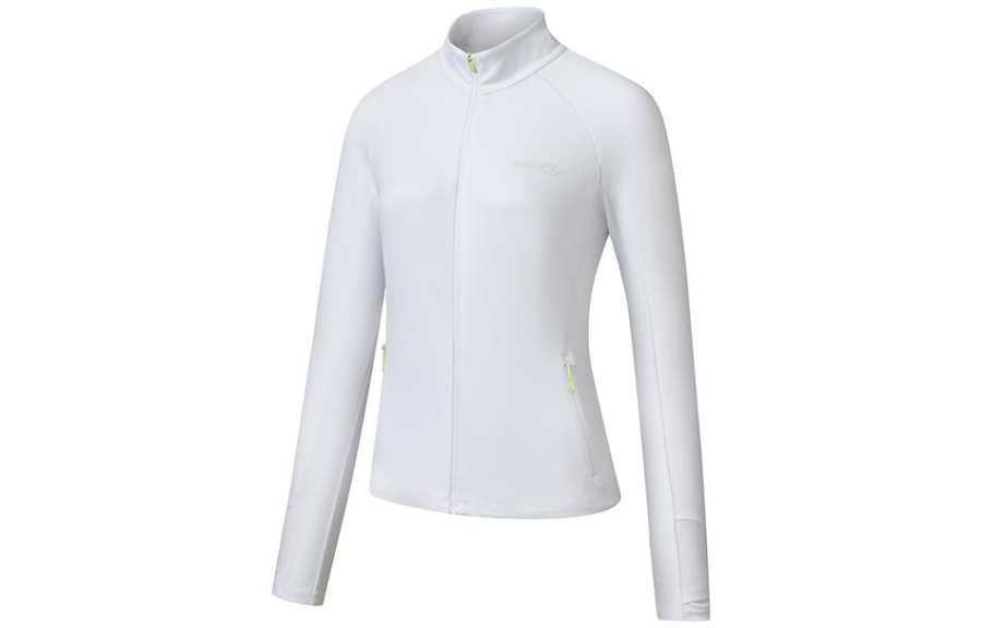 Saucony Knitwear Women's Pearl White Stand Collar Moderate Other