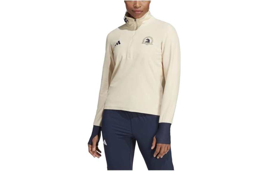 Adidas Adidas Sweatshirts Women's Beige Stand Collar Moderate Regular