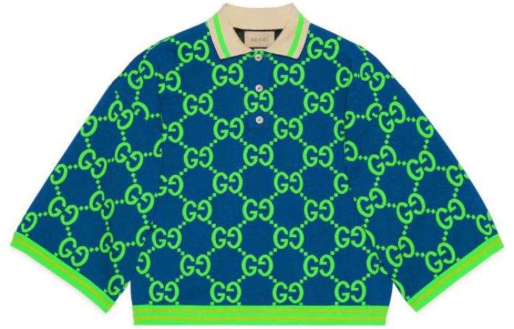 GUCCI Polo Shirts Women's Green Moderate