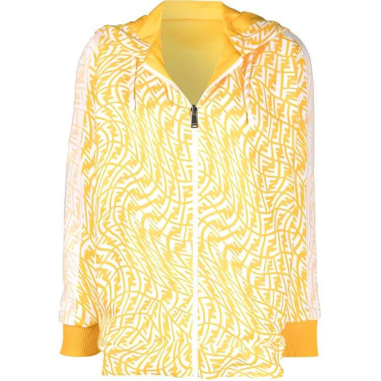 FENDI Jackets Women's Yellow Hooded Moderate Other