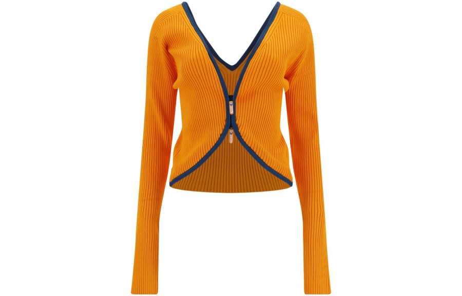 DIESEL Knitwear Women's Orange Moderate Cardigan