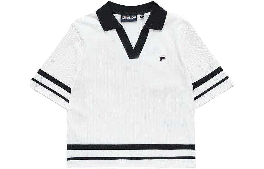 FILA FUSION Polo Shirt Women's Cloud White