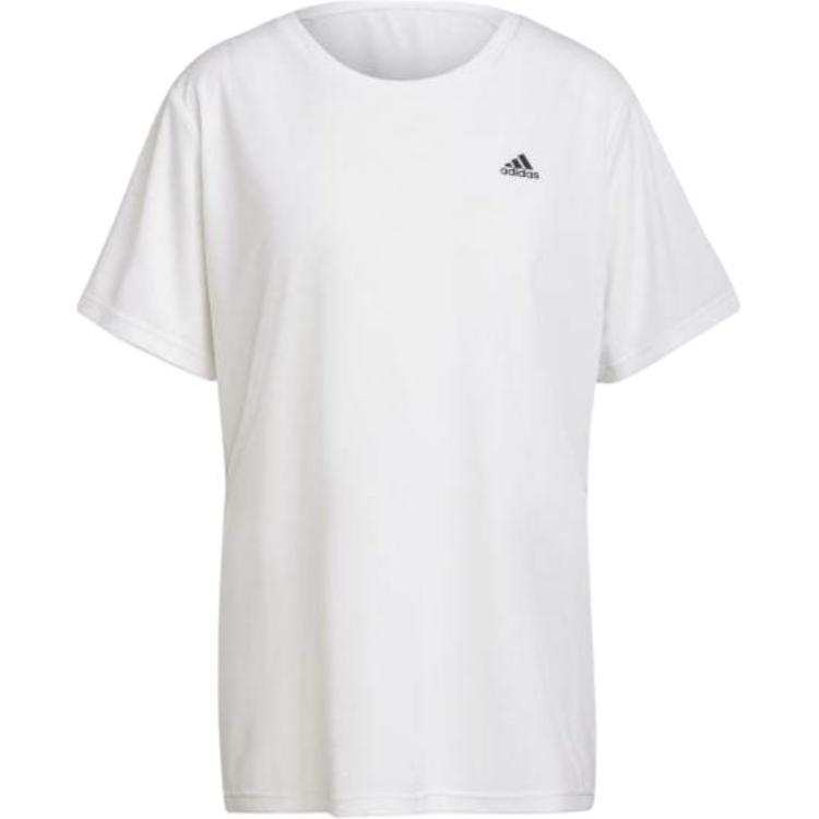 Adidas Adidas T Shirts Women's White Crew Neck Moderate Straight Fit