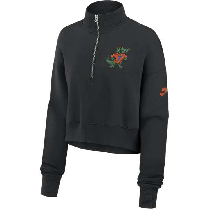Nike Nike Florida Gators Legacy Elevated Logo Women's Nike College Cropped 1/4-Zip Crew