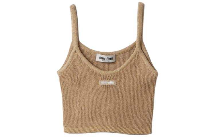 MIU MIU SS24 Camisole Women's Gold
