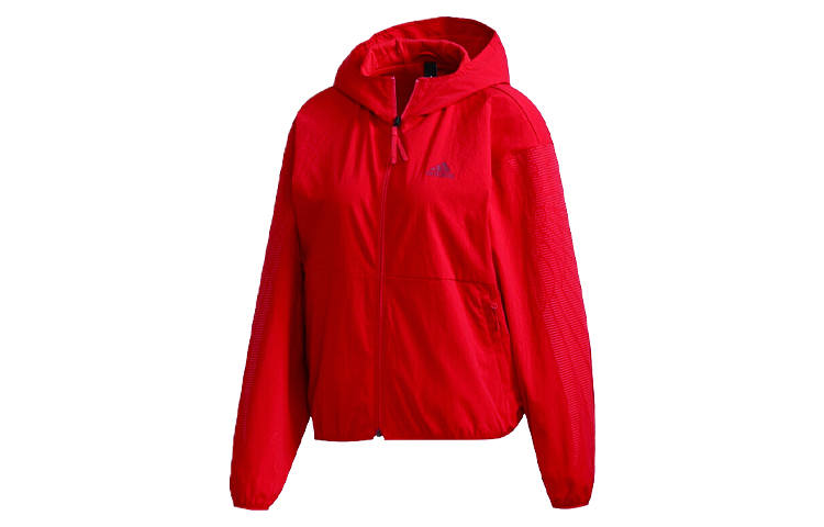 Adidas Adidas Jackets Women's Light Scarlet/Dark Reddish Purple Hooded Moderate Other
