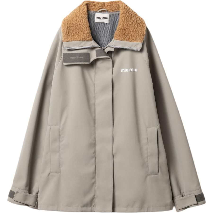 MIU MIU FW24 Jackets & Coats Women's Steel Gray