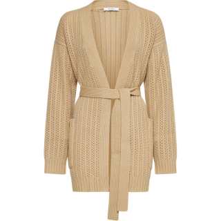 MaxMara Max Mara Balzac Belted Long Sleeved Cardigan