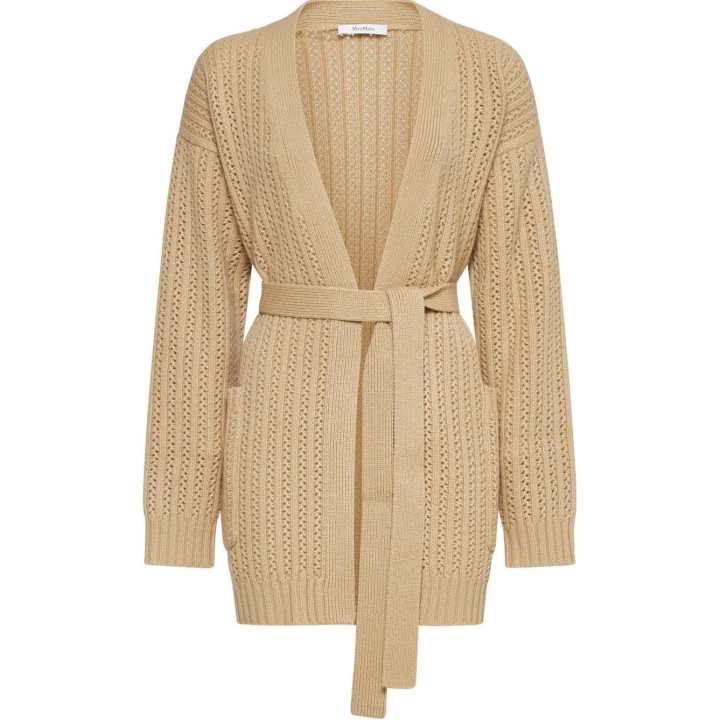 MaxMara Max Mara Balzac Belted Long Sleeved Cardigan