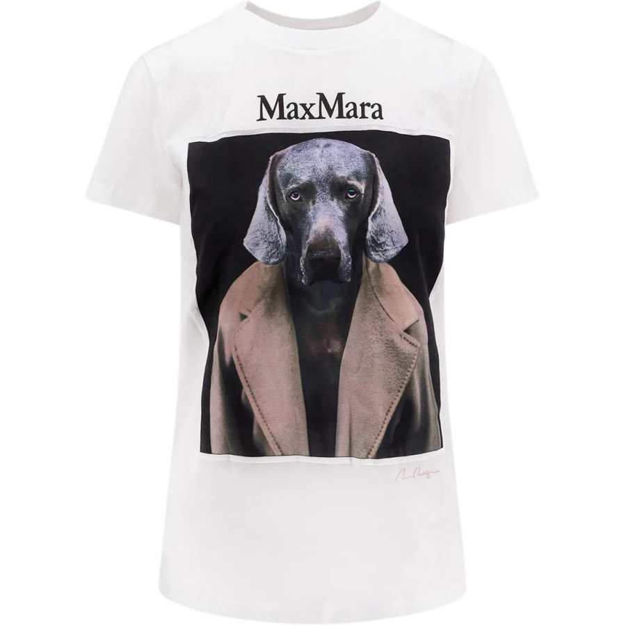 MaxMara Max Mara Cipria Graphic Printed Crewneck T Shirt
