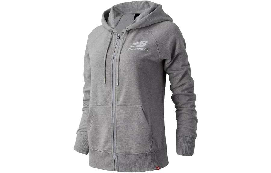 New Balance New Balance Sweatshirts Women's Gray Hooded Moderate Regular